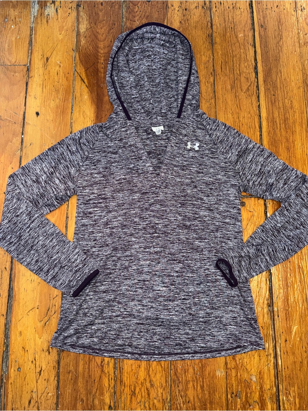 Under Armour Women’s Heathered Hooded Running Top Pullover